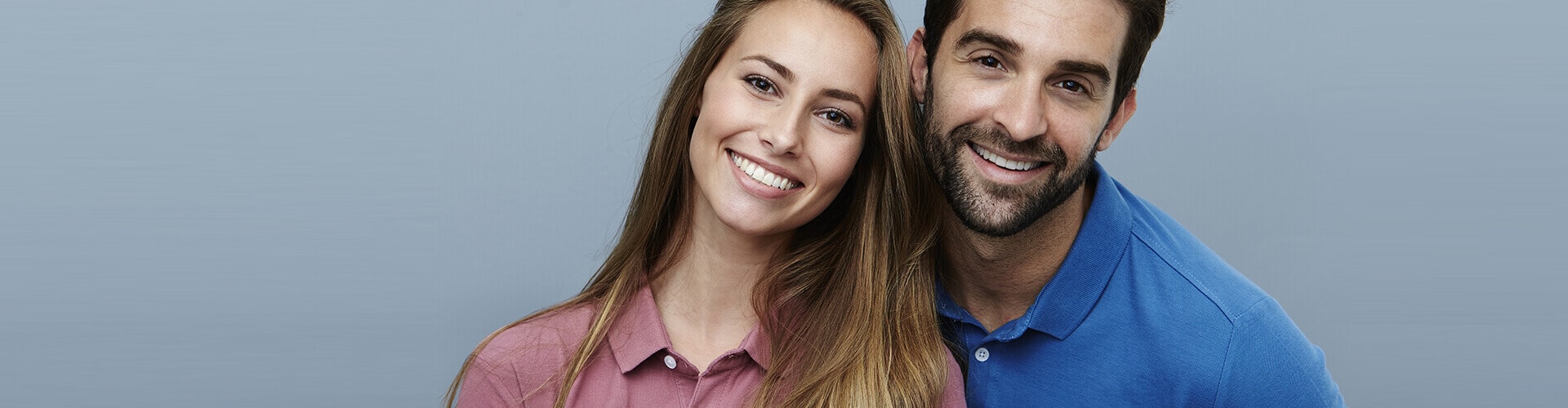 Smiling Young Woman and Man Slider